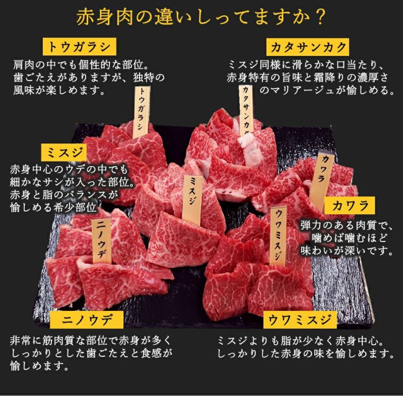 お歳暮・お年賀特集】【三田和牛】赤身希少部位焼肉セット420g(ﾐｽｼﾞ